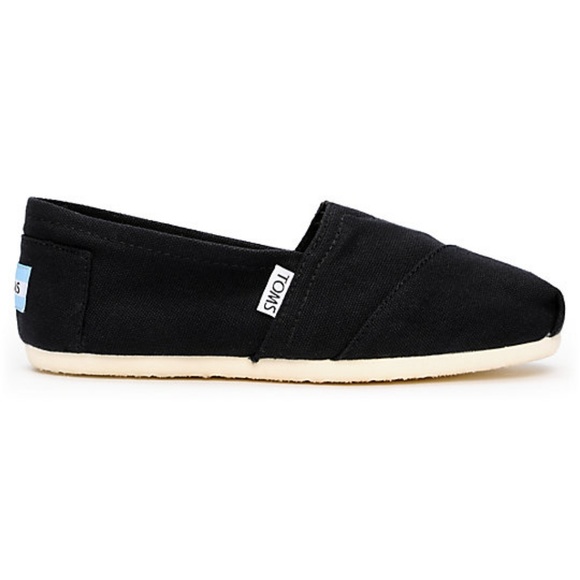 Toms Shoes - Toms Classics Canvas Black Slip-On Shoes Women's